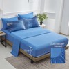 Dinjoy Ombre Blue Comforter Set Full Size Reversible Gradient Blue