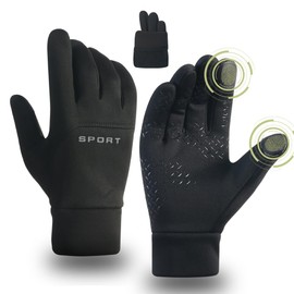 ANJMEICH Sports Gloves,Anti-Slip Wear-Resisting for Cycling Climbing Climbing Outdoor Sport etc (Black, M)