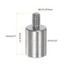 sourcing map 3pcs Flat Contact Points 6mm Dia 8mm Length