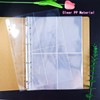XiowDow 20 Sheets A4 Binder Sleeves Plastic PP Photocard Sleeves