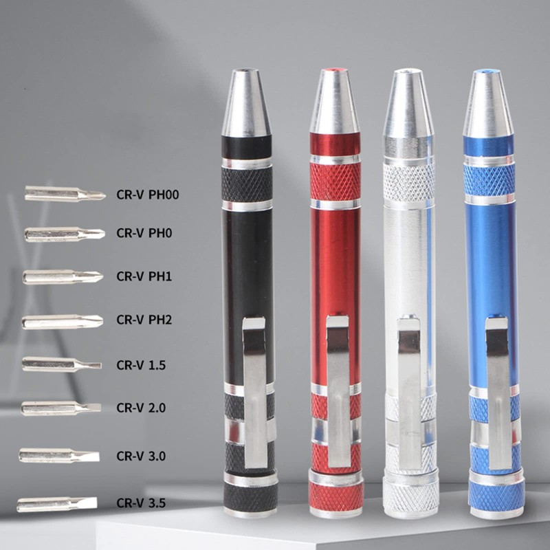 Mumuve 8 in 1 Magnetic Pocket Screwdriver, Practical Pen Shape