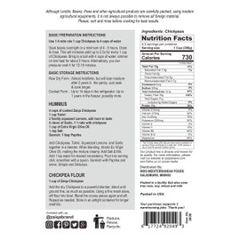 Zaiqa Raw Chickpeas, 2 LBS or 32 Ounce | Dried Chickpeas for Chickpea Flour, Choice for Creamy Hummus & Crispy Roasted Chickpeas | Cooks Evenly | Grown & Packed in USA