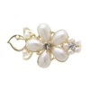 VingTAINE H-635 Cute Flower Mini Hair Clip, Pearl, Flower Hair