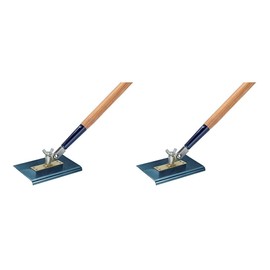 Kraft Tool Co. CC395A-01 9 in. x 6 in. All-Angle Blue Steel Walking Edger with 1/2 in. Radius, 2-Pack