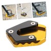 Gatuida Motorcycle Kickstand Pad Support Side Extension Plate for Enhanced