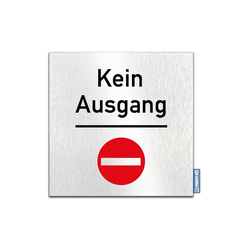 Türschilder24 Aluminium Dibond Sign, Door Sign, 120 x 120 x