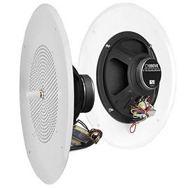 OSD Audio 8" Commercial 70V Ceiling Speaker w/Front Volume Control Knob Single White C1090