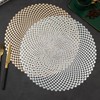 Hosoncovy 4 Pack Decorative PVC Placemats - Hollow Dining Table
