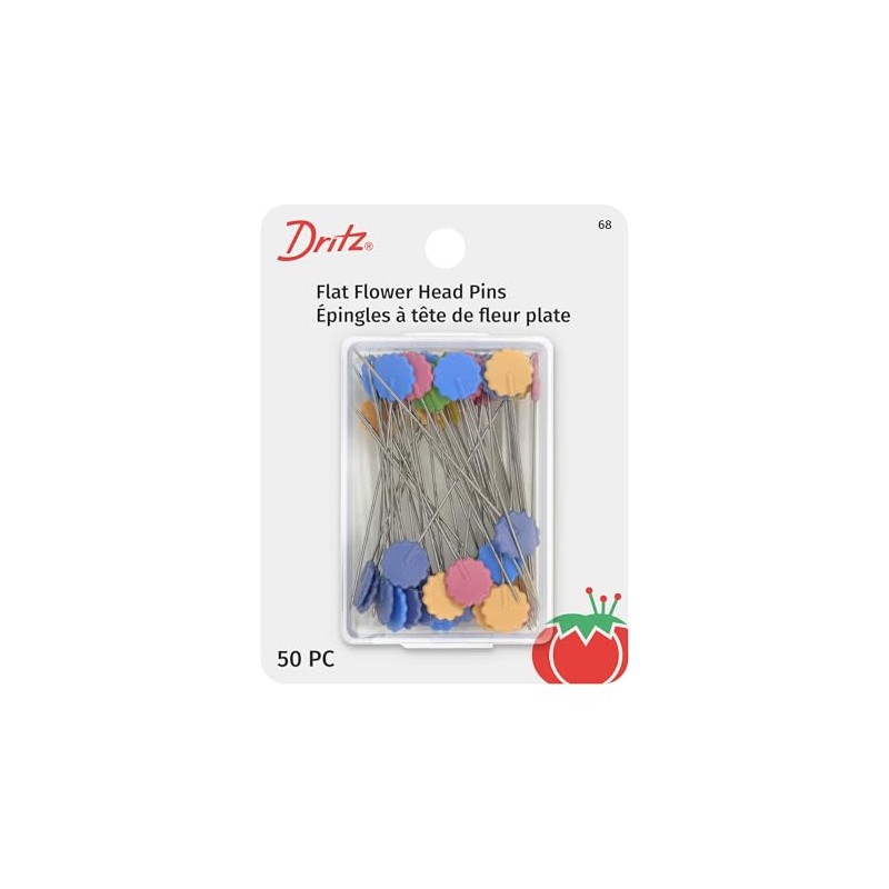 Dritz 68 Pines de Cabeza Plana, Flor, 5 cm (50