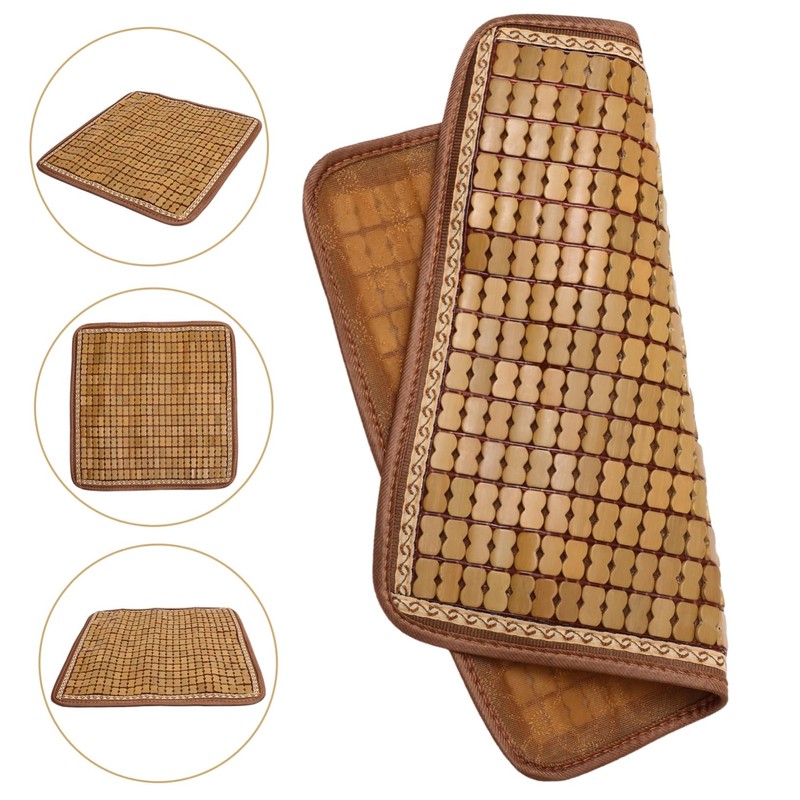 LALAFINA Cooling Sofa Mat Bamboo Sauna Mat Non-skid Backing for
