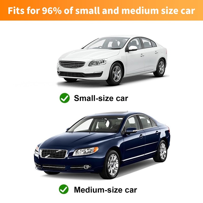 Car Rear Side Window Shadows for Small,Medium Car Only, 2