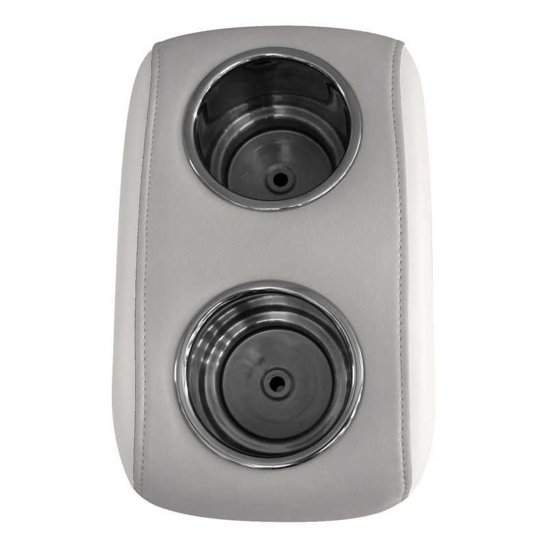 Wise 3059-1882 Pontoon Double Drink Holder, Marble / Brite White