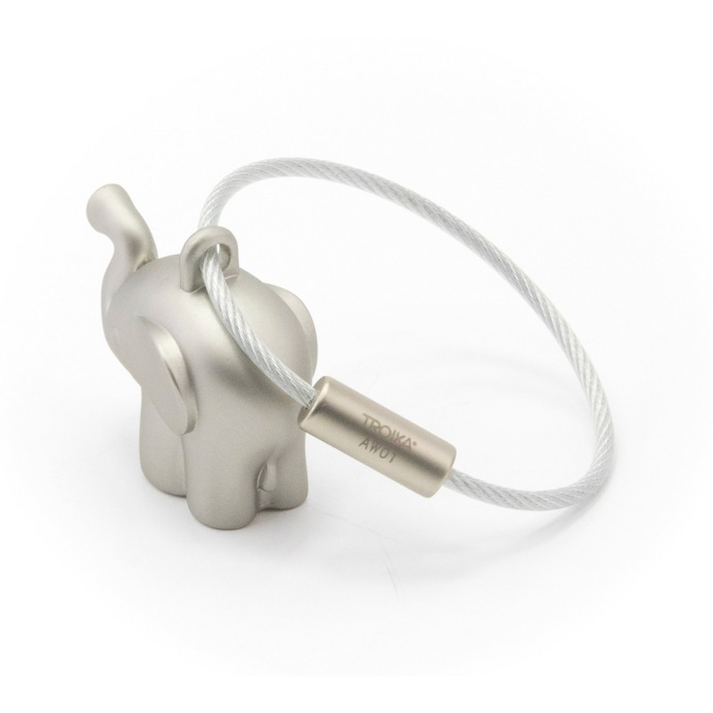 TROIKA GERMANY Troika Elephant Keyring, Little Elephant KR14-01/MA Keychain Accessory