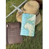 Pinaken Vegan Leather World Tour Passport & Travel Documents Canvas