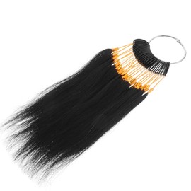 LALAFINA 1 Juego de Mechones de Cabello Natural para Pruebas de Color, 30PCS Kit de Hebras de Cabello Real para Práctica de Tinte, Decoloración y Entrenamiento de Salón Profesional