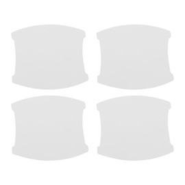 INFINAUTO Car Door Handle Scratch Protector, 84x94mm Car Door Handle Protective Film Matte White, 4 Pcs