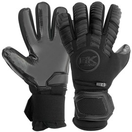 GK Saver Football Goalkeeper Gloves Protech Blackout Contact Pro Professional Goalie Gloves Size 6 to 11 Soccer GK Gloves (Protech Blackout YF 8)