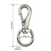 2.6in Swivel Snap Hooks, 2Pack Stainless Steel Trigger Clips, Corrosion