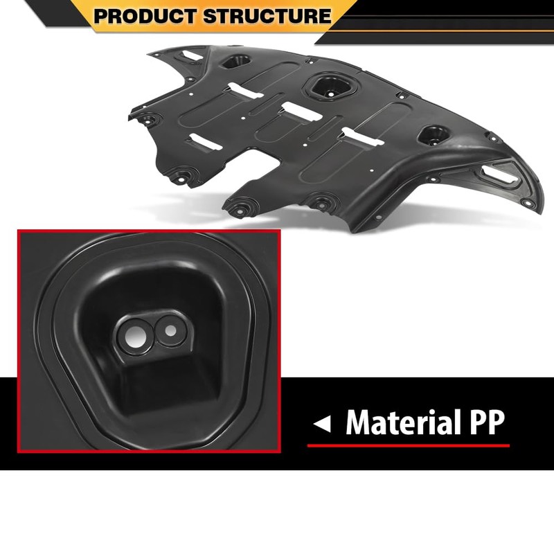 CNNELL Engine Splash Shield Front Under Cover Compatible with Hyundai
