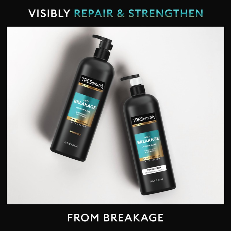 TRESemmé Strengthening & Nourishing Shampoo Anti-Breakage For Damaged Hair Formulated