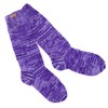 GURU SHOP Handgestrickte Schafwollsocken, Haussocken, Nepal Socken, Lila, Wolle, Size:M