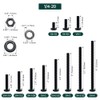 1/4-20 x 4 Hex Bolts with Nuts and Washers (10