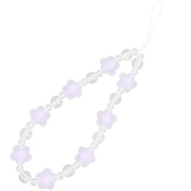 CRASPIRE Phone Charms Cellphone Charm Strap for Women Beaded Mobilephone Lanyard Medium Purple Wrist Straps Smartphones Chain Strings Theft Phones Lanyards Decor Bags Purses Keychains Girls