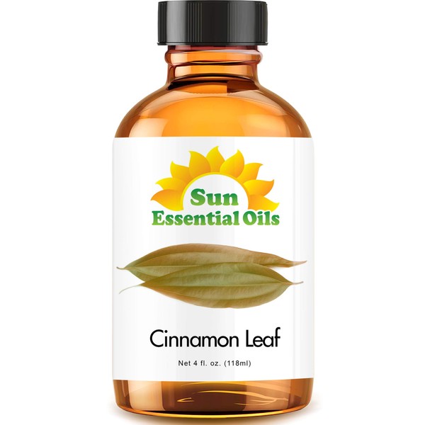 Sun Essential Oils 4oz - Cinnamon Leaf Essential Oil - 4 Fluid Ounces