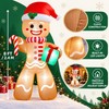 8FT Christmas Inflatable Gingerbread Man for Yard – LED Lighted