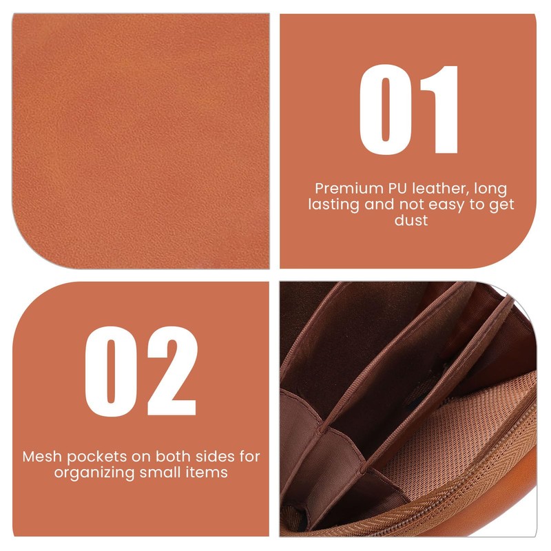 Camera Filter Pouch, PU Leather 5 Layers Lens Filter Case