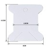 400 Pcs Embroidery Floss Bobbins,Cardboard Embroidery bobbins (White)