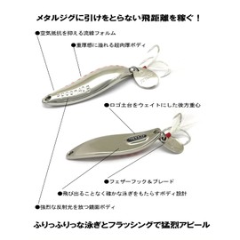 重厚感溢れる超肉厚ヘビー スプーン LEECH リーチ (シルバー, 30g) ［ ショアジギング ヒラメ ブリ ワラサ マゴチ シーバス アキアジ 青物 カンパチ ルアー ジグ スプーン 釣り ］
