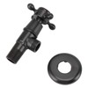 Solid Brass Angle Stop Valve Retro Thickened Cold Hot Triangle