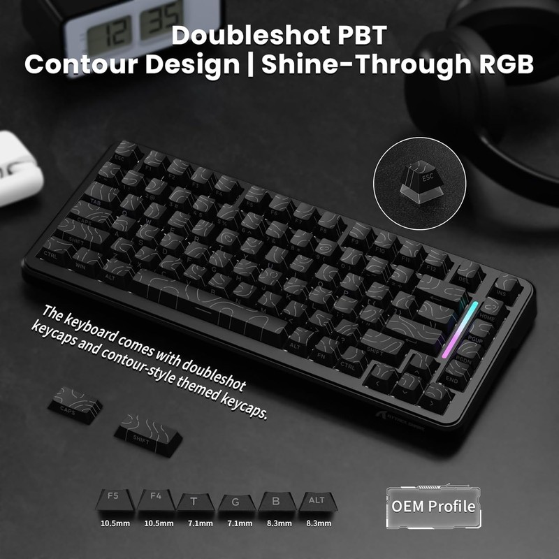 ATTACK SHARK X82 PRO HE Wireless Rapid Trigger RGB Mechanical