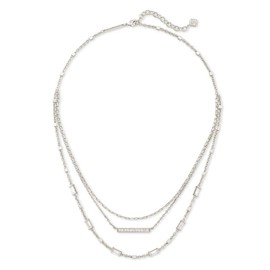 Kendra Scott Addison Multi Strand in Rhodium Rhodium Metal