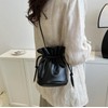 NICE SELECTION Women's Mini Shoulder Bag, Drawstring Bag, Smaller, Lightweight,