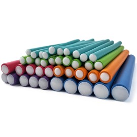 40 Piezas Bigudies para Rizar el Pelo,Rulos Flexibles para Rizar Pelo,Rizador de Pelo sin Calor para Cabello Largo, Corto y Ondulado, Rizador Pelo para Dormir Durante la Noche,para Mujeres