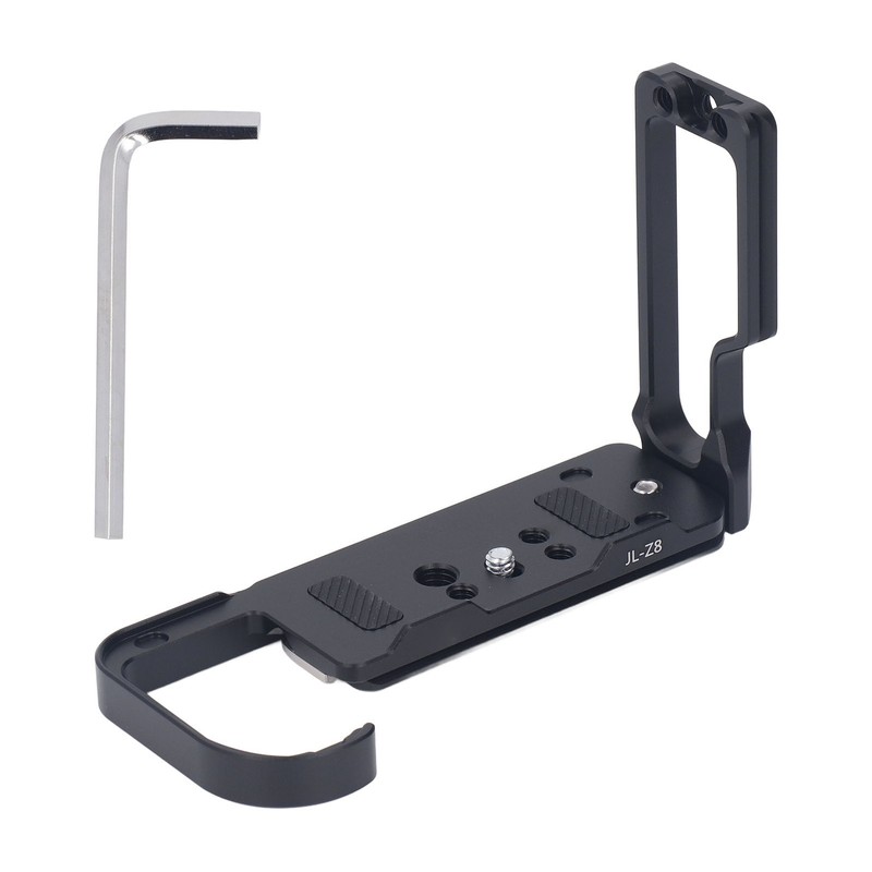 L Bracket Quick Release Plate Aluminum Skeleton Design 1/4 Inch