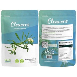 Cleavers Herb 4 oz., Cleavers Dried Cut Herb, Cleavers Tea, Galium Aparine, Resealable Bag, Product From Bulgaria