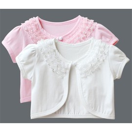 LIANFOR Children's Clothing, Girls, Formal, Short Sleeve, Bolero, Formal, Wedding, Children, Bolero, Summer, Thin, Formal Dress, Bolero, Cardigan, Recital, Children's Clothing, Cute Girls,