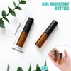 Zhehao 50 Pcs Mini Spray Bottles 3ml Clear Glass Perfume