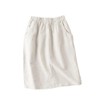 IDEALSANXUN Womens Linen Skirt Spring Summer High Elastic Waist Midi