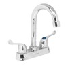 Foset Basic M-060P, Mezcladora para lavabo, manerales palanca, cuello bar,