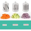 3 in 1 Rotary Cheese Grater Hand Crank, Rotary Mandoline