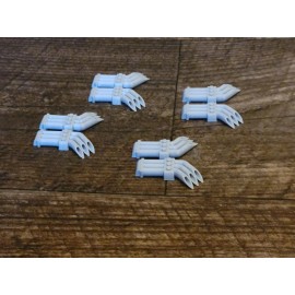 Handmade Big Side Fender Exhaust Pipes For 1/64 scale cars. 8 items, Car not for sale.