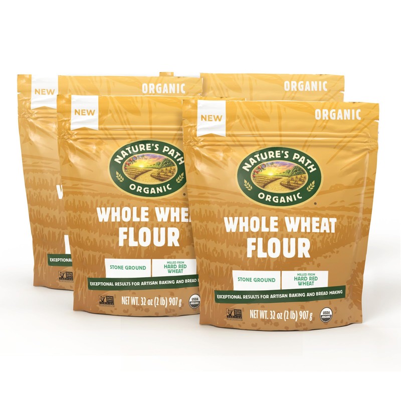Nature's Path Whole Wheat Flour, 32 oz, 4 Pack