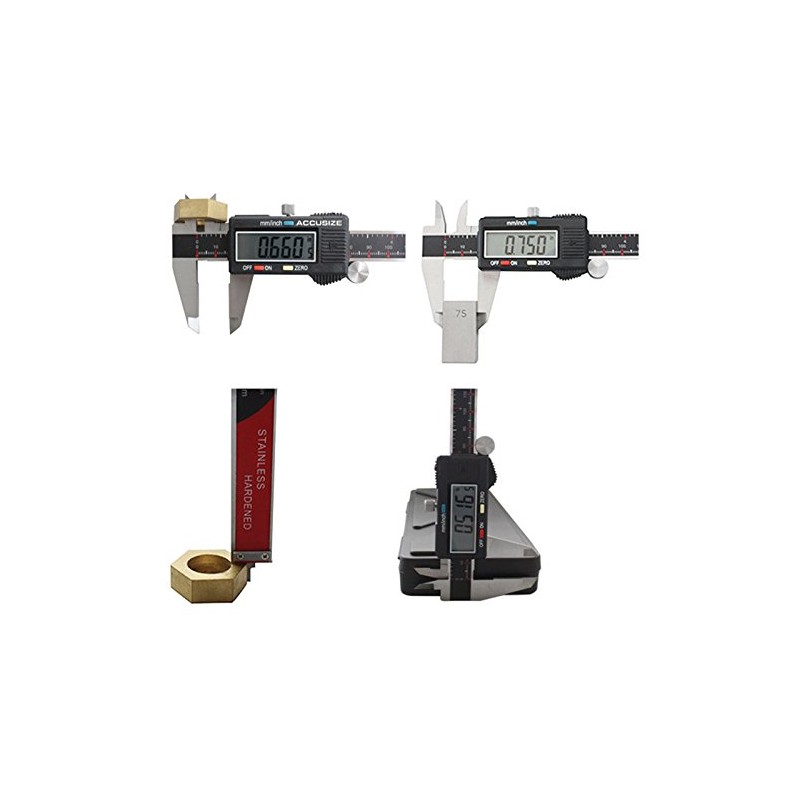 Accusize Industrial Tools 0-6 Inch x 0.001 Inch 3-Key Electronic