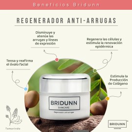 Crema Facial Regeneradora para Eliminar Arrugas BRIDUNN SKINCARE Hidratacin Profunda y Antiedad - Efecto Lifting Tensor, Activos Naturales -...       