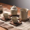 [Set of 4] Wooden Puzzle, Trivet, Tea Holder, Wooden Coaster,