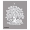 Set of 4 Window Stickers Four Seasons Trees High-Quality Window